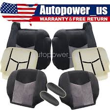 Both Side Armrest Foam Cloth Seat Cover