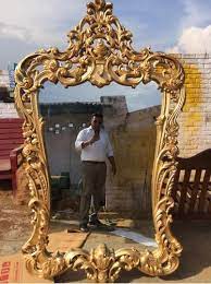 Handmade Gold Luxury Big Mirror Frame