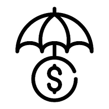 Icon Market Umbrella Profit Vector