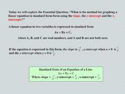 A Linear Equation In Two Variables Is