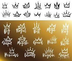 Crown Logo Graffiti Icon Queen King