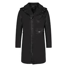 Genuine Leather Trench Coat Jacket