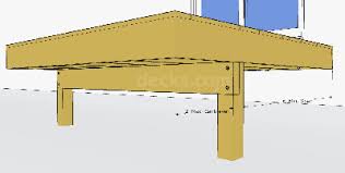 how to install deck girder cantilever