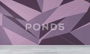 Purple Room Geometric Wall Art Paint