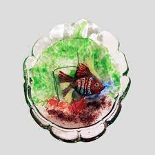 Large Murano Glass Bowl With Aquarium