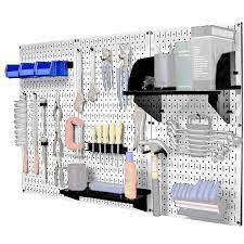 Tool Storage Kit With White Pegboard