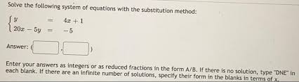 Solve The Following System Of Equations