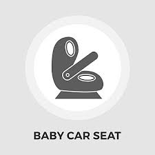 Child Car Seat Flat Icon Ilration