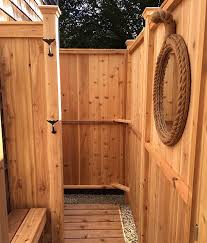 Outdoor Shower Enclosure Cedar