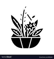 Garden Herbs Black Icon Concept Royalty