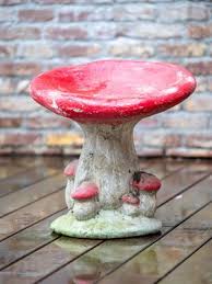 Vintage Mushroom Shaped Garden Stools