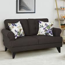 Black Two Seater Designer Sofa