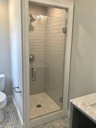 Frameless Single Door Small Bathroom