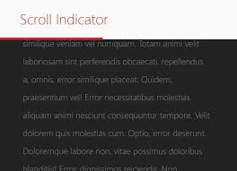 mouse follow scroll position indicator
