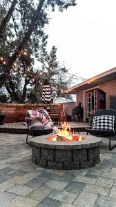 Paver Patio With Fire Pit