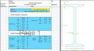 i beam section properties calculator