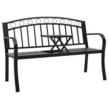Outdoor Bench With Folding Table