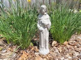 Saint Fiacre Garden Art Concrete Statue