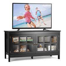 Modern Wooden Tv Stand With Tempered
