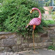 Statue De Jardin Flamingo Métal Bol