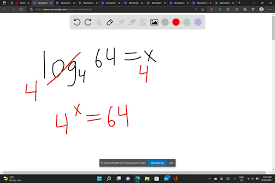 Solved Solve Each Equation Log4 64 X