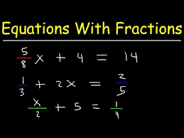 Solve Linear Equations With Fractions