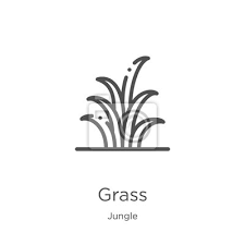 Grass Icon Vector From Jungle