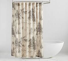 Rustic Forest Shower Curtain Pottery Barn