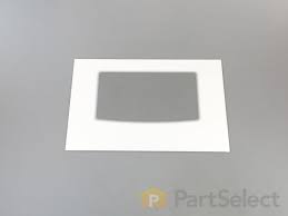 Outer Oven Door Glass White 316402600