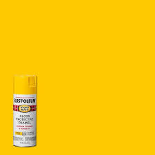 Rust Oleum 12 Oz Stops Rust Protective Enamel Spray Paint Gloss Sunburst Yellow