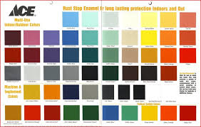 Spray Paint Colors Paint Color Chart