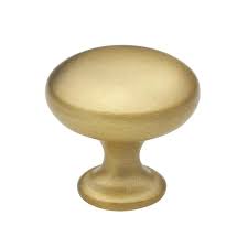 Satin Gold Classic Round Cabinet Knobs