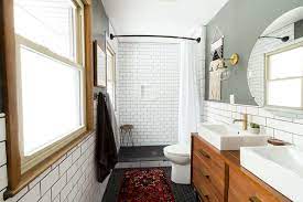 Modern Bathroom With Subway Tile Reveal