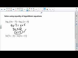 Algebra 2 Solving Exponential