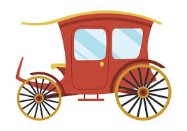 Carriage Cartoon Vintage Transport With
