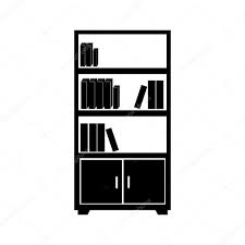Bookcase Library Office Furniture Icon