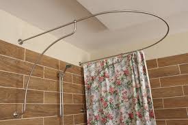 U Shaped Shower Curtain Rod For