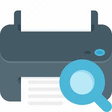 Search Magnifier Printer Icon