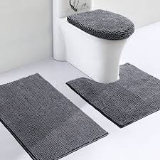 Vdomus Soft Toilet Rug 3 Pieces Set