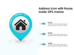 Address Icon With House Inside Gps