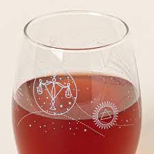 Astrology Wine Glass Wine Glasses Unique Wine Glasses Astrology Gifts Wine Gifts
