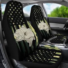 Fishing Camouflage Front Car Seat