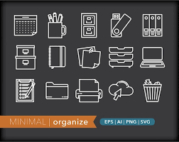 Organize Icons Office Icons Svg Ai Png