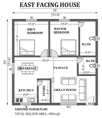 30 X30 East Facing House Design As Per