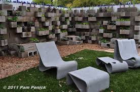 Cinderblock Wall Vegetable Garden