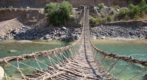 peru s incan rope bridges are hanging