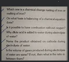 Which One Is A Chemical Change Rusting