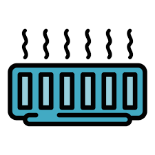Room Heater Icon Color Outline Vector