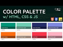 Color Palette Using Html Css