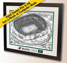 New York Jets Art Metlife Stadium Art